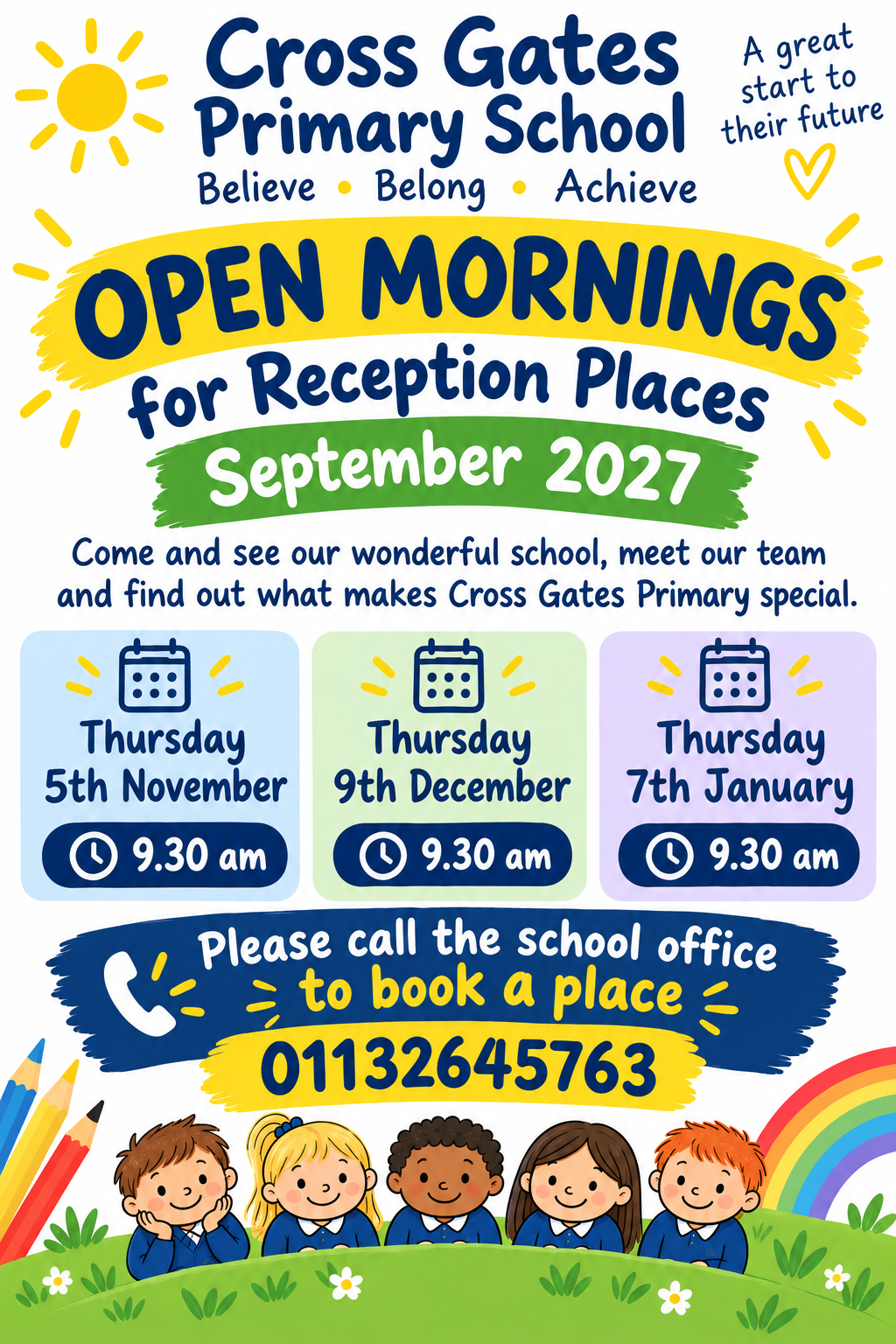 Open Mornings for Reception 2027 Applicants